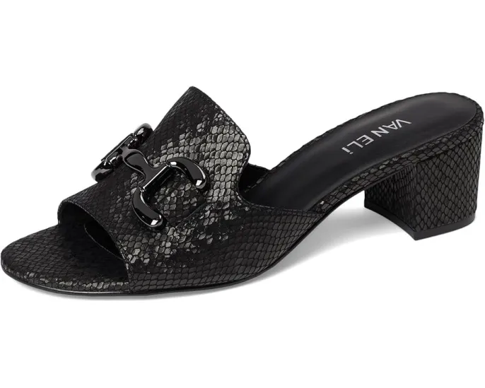 Туфли Vaneli Oksana с открытым носком на устойчивом каблуке