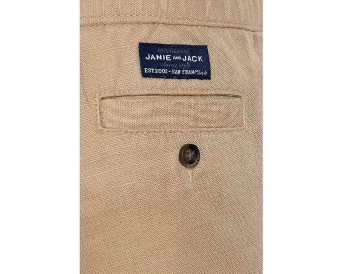 Брюки из льна и хлопка Janie and Jack для малышей с отворотами