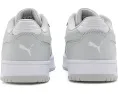 Кроссовки Puma Rebound Slam Lo Shoes с кожаным верхом в сером и белом цветах