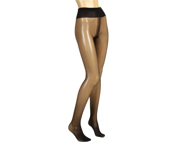 Колготки Wolford Individual 10 с задним швом и хлопковой ластовицей