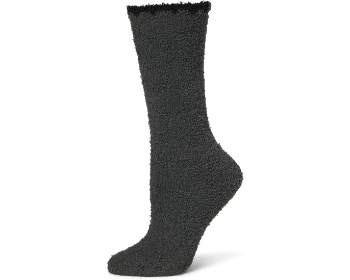 Носки Barefoot Dreams Cozychic с декоративной строчкой и рисунком жаккард