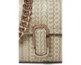 Кожаное плечевое сумка The Monogram с цепным ремнем и магнитной застежкой Marc Jacobs