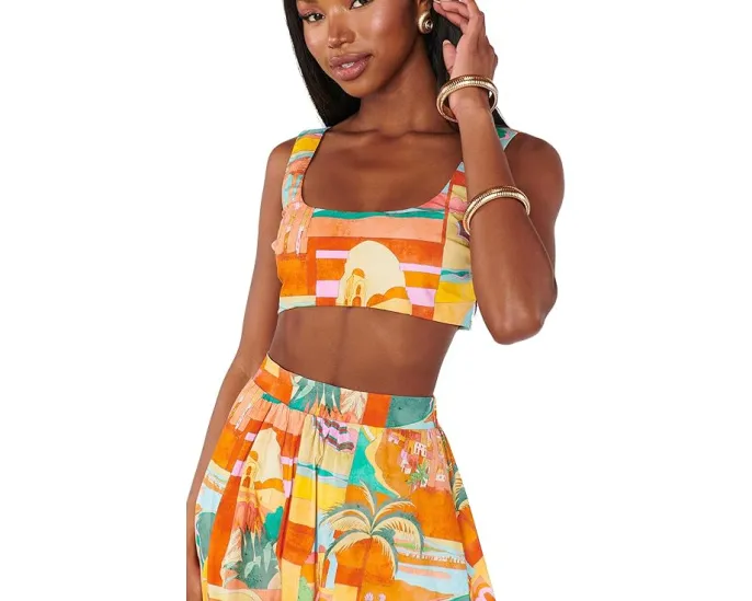 Кроп-топ Pisa Top от Show Me Your Mumu с квадратным вырезом и облегающим кроем