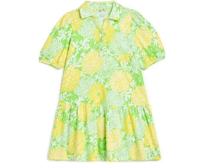 Платье Mini Bingley с рукавами-фонариками от Lilly Pulitzer Kids