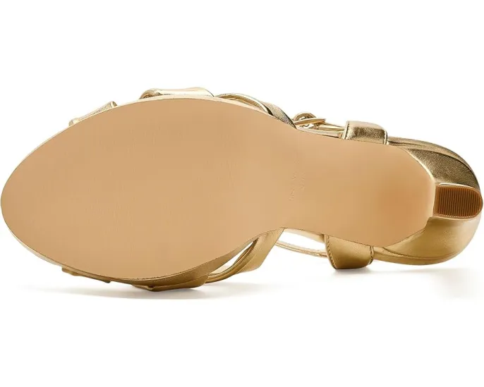 Вечерние сандалии Nine West Windee на высоком тонком каблуке с узлом и регулируемой лямкой