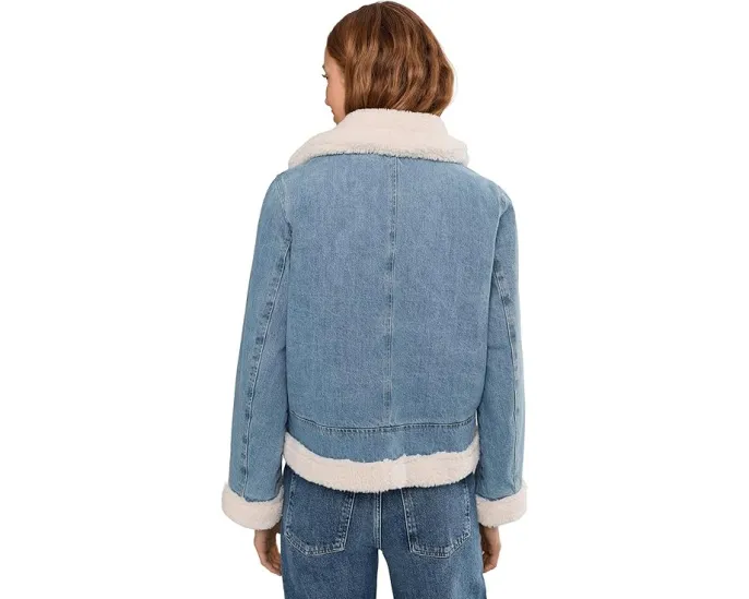 Джинсовая косуха Levi's с подкладкой Sherpa в стиле мотокуртки