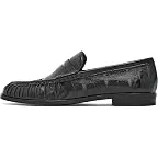 Black Crinkle Leather