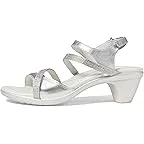 Soft Silver Leather/Clear Rhinestones