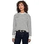Milk/Navy Stripe