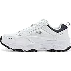White/Navy Leather
