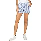 White/Blue Stripe Print