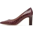 Mahogany Crocodile Print Leather