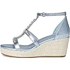 Light Blue Metallic Leather