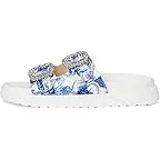 White Blue Floral