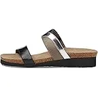 Silver Mirror Leather/Gloss Black Stretch/Khaki Patina Elastic