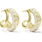 Gold White Enamel