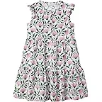 Harper Floral Border-white Cap