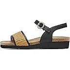 Soft Black Leather/Golden Brown Raffia