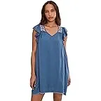Slate Blue With Embroidery