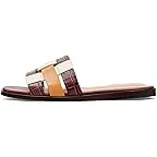 Mahogany Crocodile Print Leather