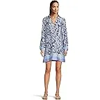 Sapphire Pool Summer Shorelines Engineered Woven Dress