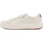 Egret/Gold Leather