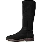 Prue Black Faux Suede