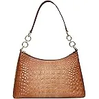 Croc Embossed Caramel