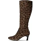 Brown Leopard Suede