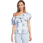 Sunwashed Blue Al Fresco Dot Embroidery