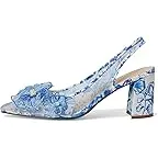 White Blue Floral