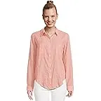 Papaya X Conch Shell Pink Ltwt Oxford Shirting Stripe