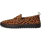 Tan Leopard Suede Leather