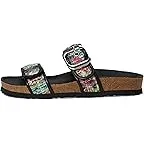 Pink and White Tweed/Soft Black Leather