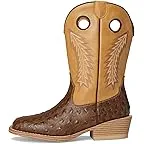 Brown Faux Ostrich Vamp