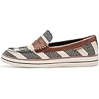 Black & Natural Stripe Canvas/British Tan Leather