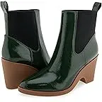 FIR GREEN PATENT CRINKLED FAUX LEATHER