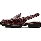 Mahogany Crocodile Print Leather