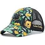 Black/Green/Yellow Tropical Hat/Black Mesh/Black Clover