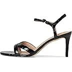 Black Croc Print Leather