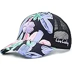 Black Tropical Hat/Black Mesh/Purple Clover