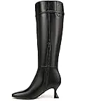 Black Leather Wide Calf