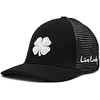 Heather Black Hat/Black Mesh/3d White Clover