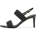 Black Woven Fabric/Leather