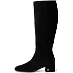 Black Suede Wide Calf
