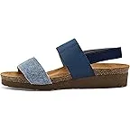 Denim Washed Suede/Navy Elastic