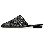 Black Woven Leather