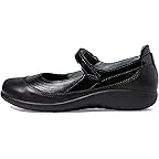 Black Leather Combo Wide Width