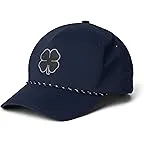 Navy Hat/Black Clover/Metallic Trim