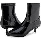 Black Patent Crinkled Faux Leather